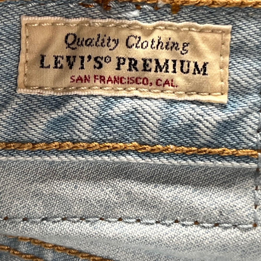Vintage Levis 501 BIG E Light Wash Straight Leg Jeans W28 L26 A8746-0000 - Picture 5 of 15